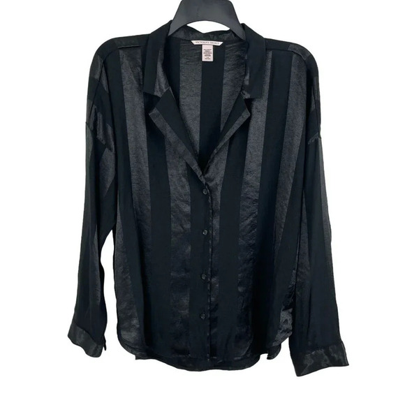 Victoria Secret Tops - Victoria Secret Women Long Sleeve Button-Down Top Blouse Size L